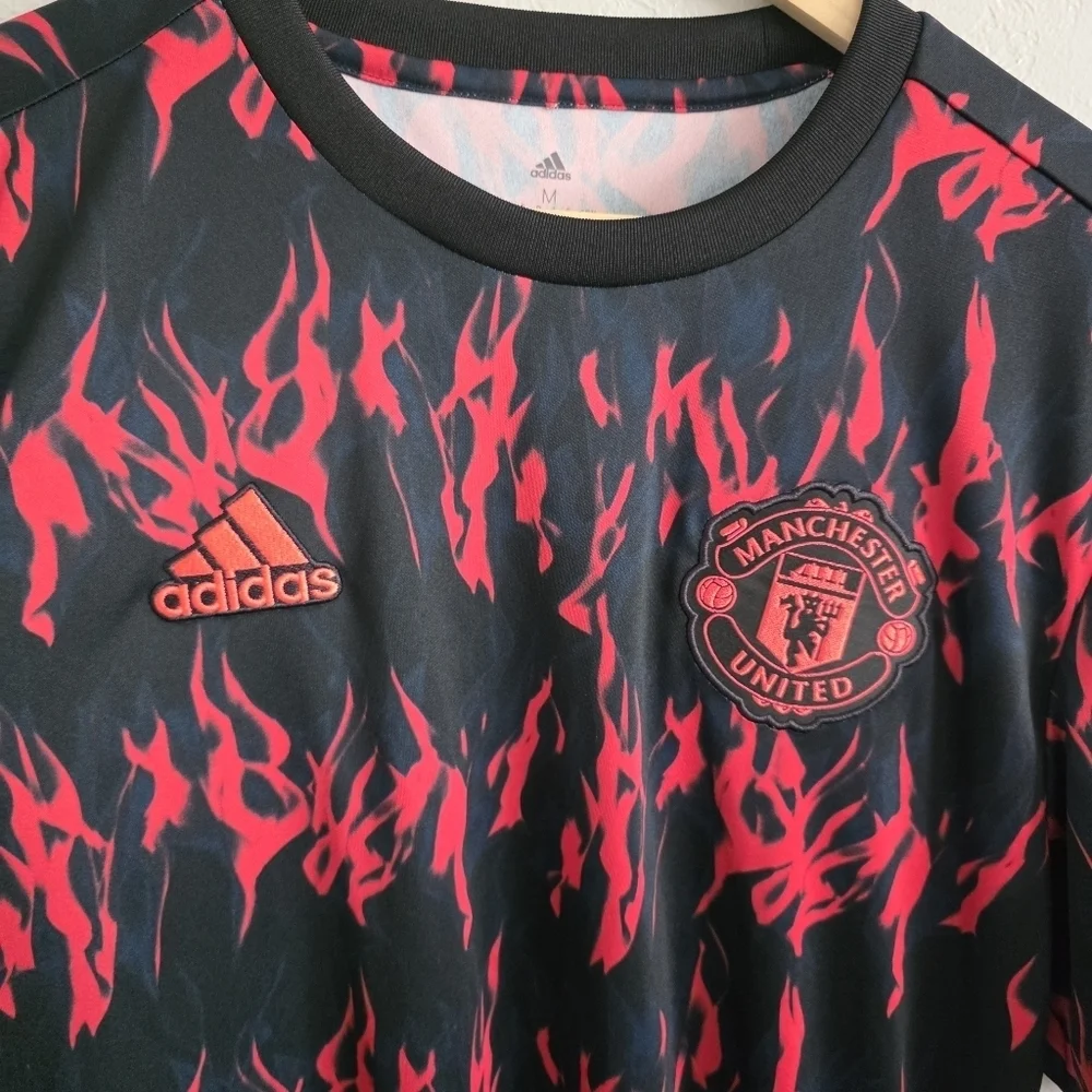 Adidas Mens Manchester United Training Jersey Football Soccer Shirt Size Med